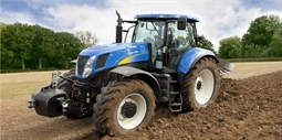 Badehåndklæde - Blå traktor - 70x140 cm - 100% Bomuld - Håndklæde med traktor 
